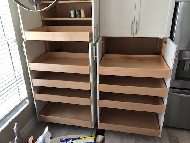 Custom roll-out shelves for your home!, Shelves2Drawers