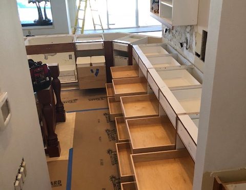 Custom kitchen cabinets with roll out drawers - The Drawer Dude