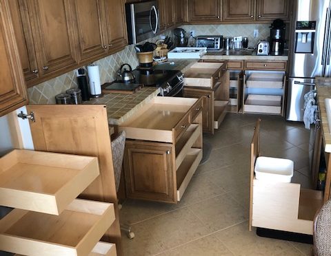 custom kitchen cabinets with roll out drawers - The Drawer Dude