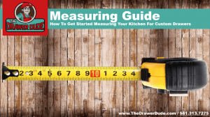 The Drawer Dude measuring Guide